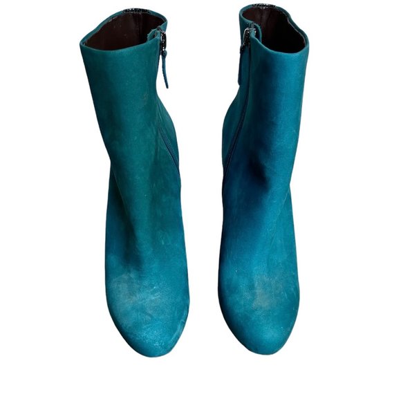 Boutique 9 Shoes - Boutique 9 boots Teal heel suede Sz 10